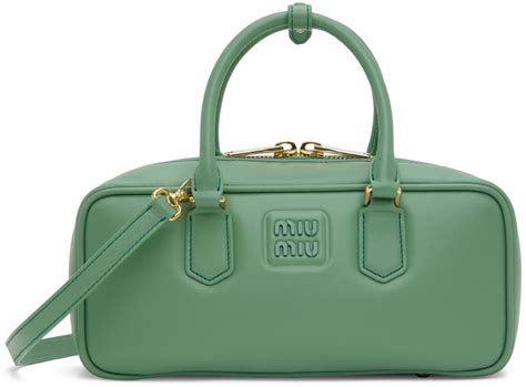 sac miu miu vert|Sac Arcadie En Cuir Nappa Matelassé Vert Sauge .